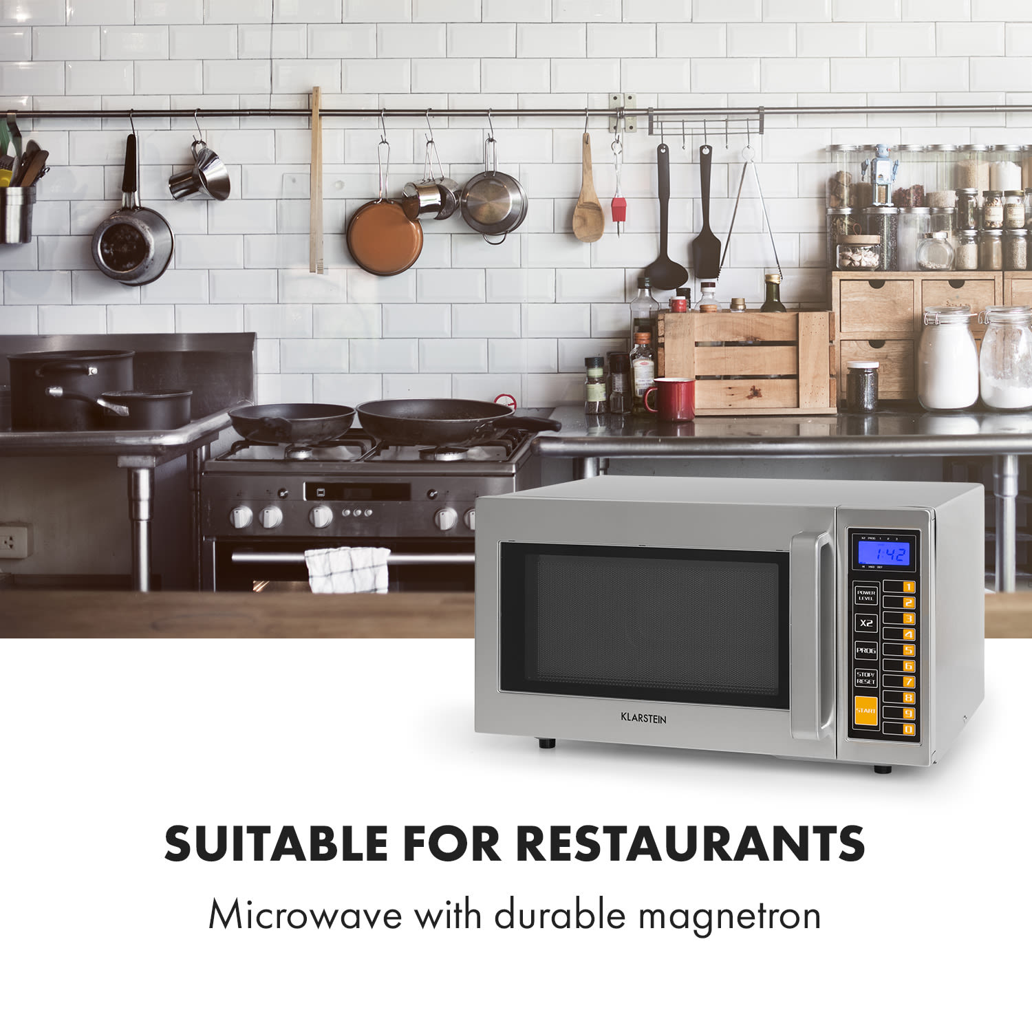 Klarstein Bestzeit 25, mikrovlnná rúra, 1000 W, 25 l, časovač, 3 výkonnostné úrovne, ušľachtilá oceľ