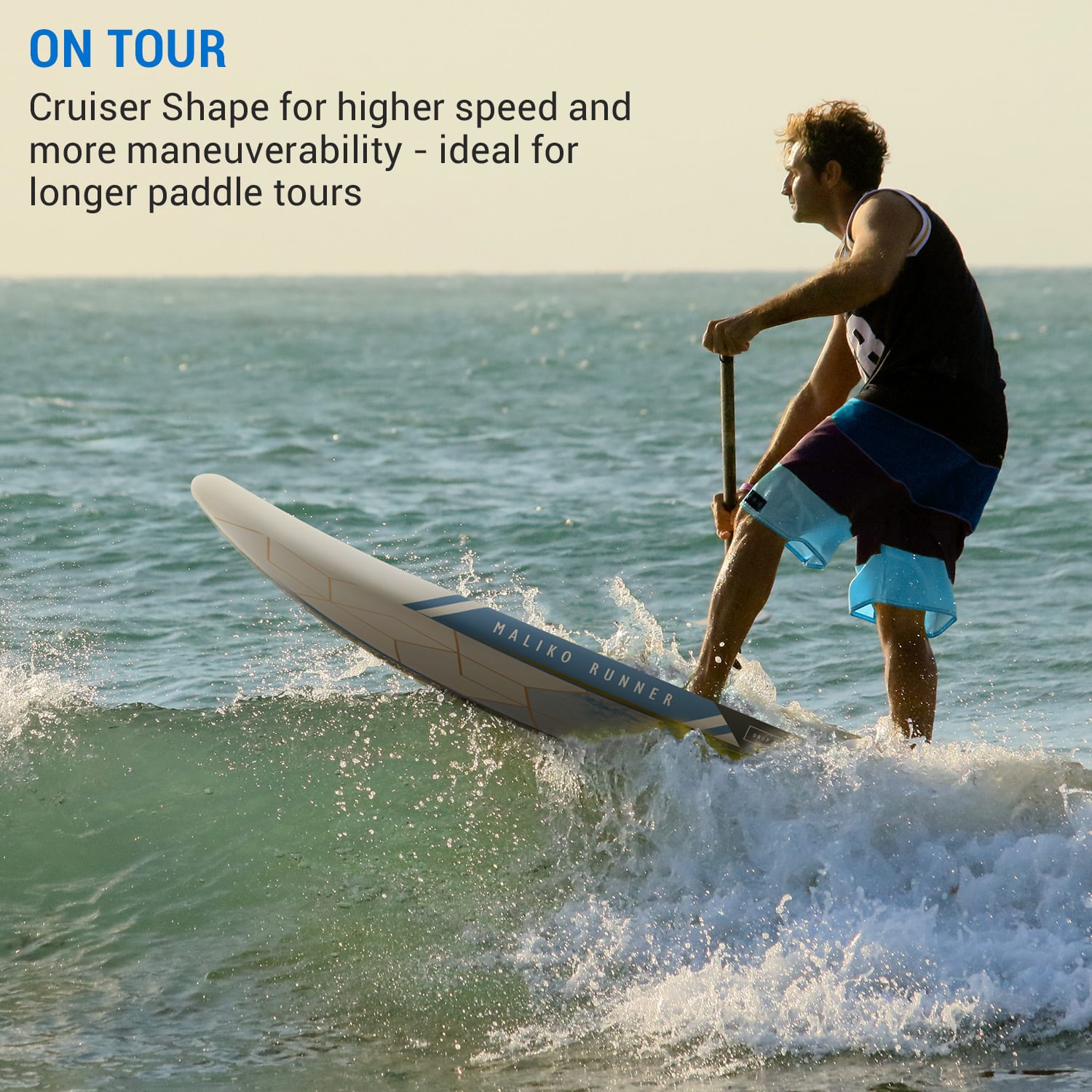 Capital Sports Maliko Runner, nafukovací SUP Board, SUP-board sada, sivý/biely – Obrázok 4