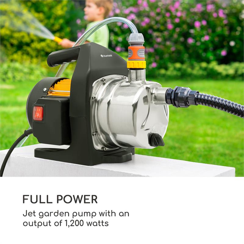 Blumfeldt Greengarden 1200, záhradné prúdové čerpadlo, 1200 W, 3500 l/hod. max., čierne – Obrázok 2