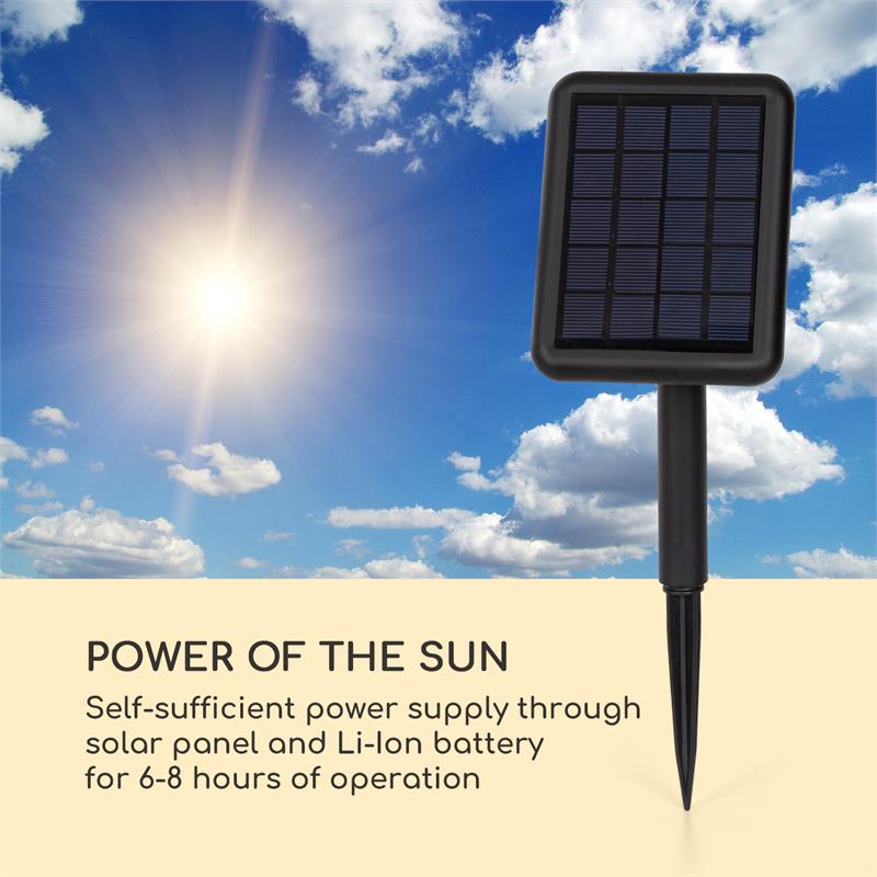 Blumfeldt Shinestone Solar 50, guľová lampa, solárny panel, Ø 50 cm, RGB-LED, IP68, akumulátor – Obrázok 2