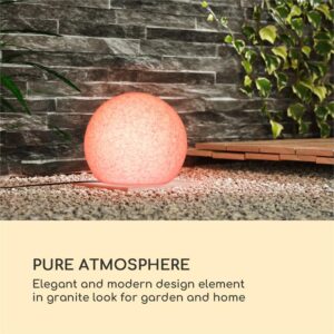 Blumfeldt Shinestone Solar 20, guľová lampa, solárny panel, Ø 20 cm, RGB-LED, IP68, akumulátor