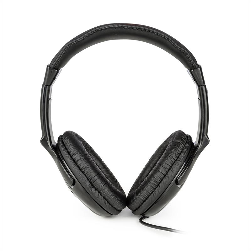 QTC SHB40, HiFi stereo slúchadlá, cca 2,5 m kábel, 3,5 mm jack, čierne