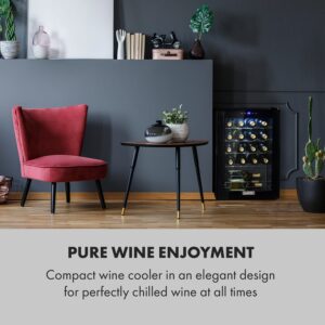 Klarstein Shiraz 20 Uno, vinotéka, 53 l, 20 fliaš, 5-18°C, dotykový ovládací panel