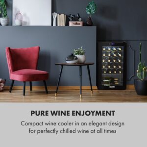 Klarstein Shiraz 24 Uno, vinotéka, 63 l, 24 fliaš, 5-18°C, dotykový ovládací panel