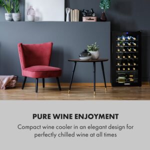 Klarstein Shiraz 28 Uno, vinotéka, 74 l, 28 fliaš, 5-18°C, dotykový ovládací panel