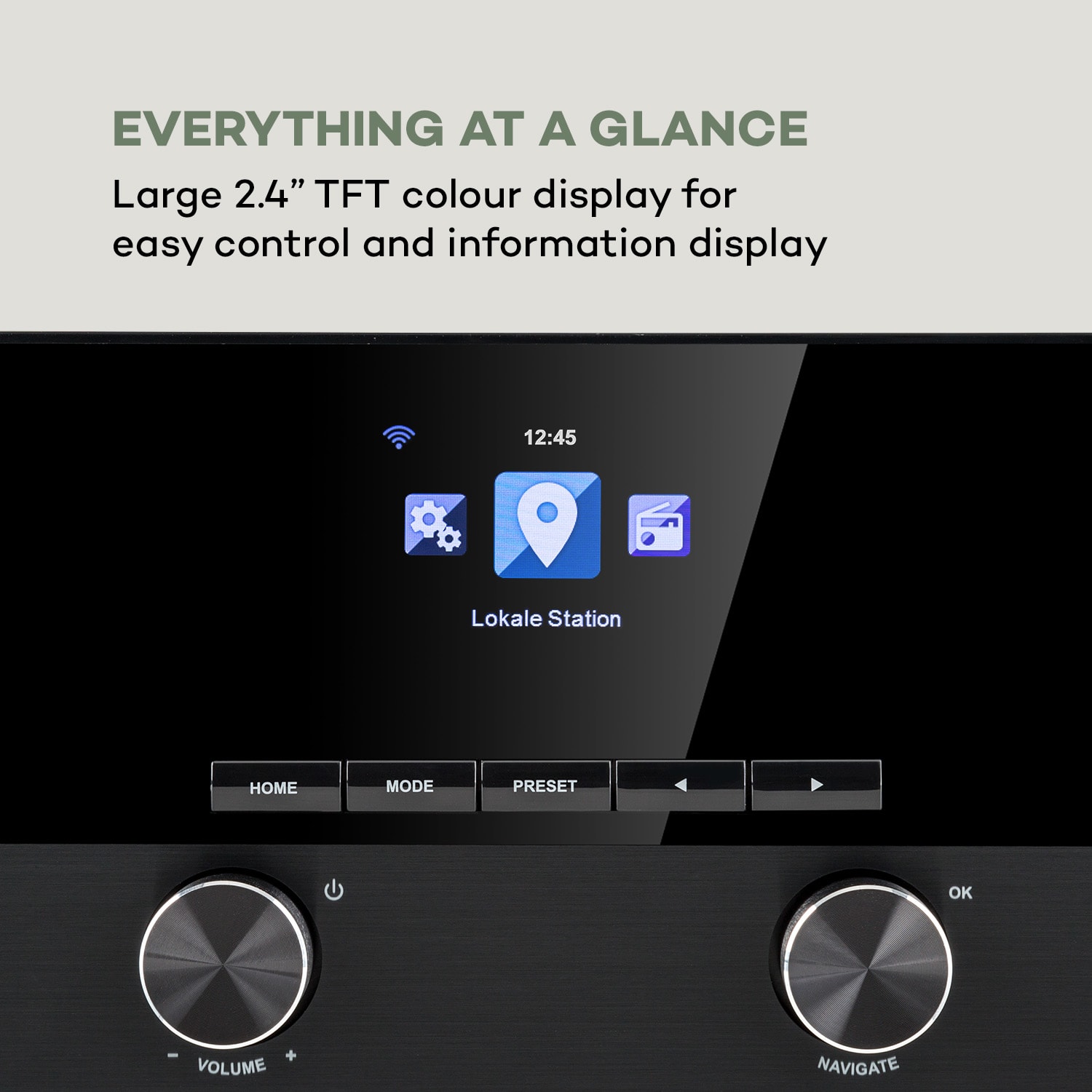 Auna Connect 100 SE, internetové rádio, mediaplayer, Bluetooth, WLAN, USB, AUX, Line Out – Obrázok 4