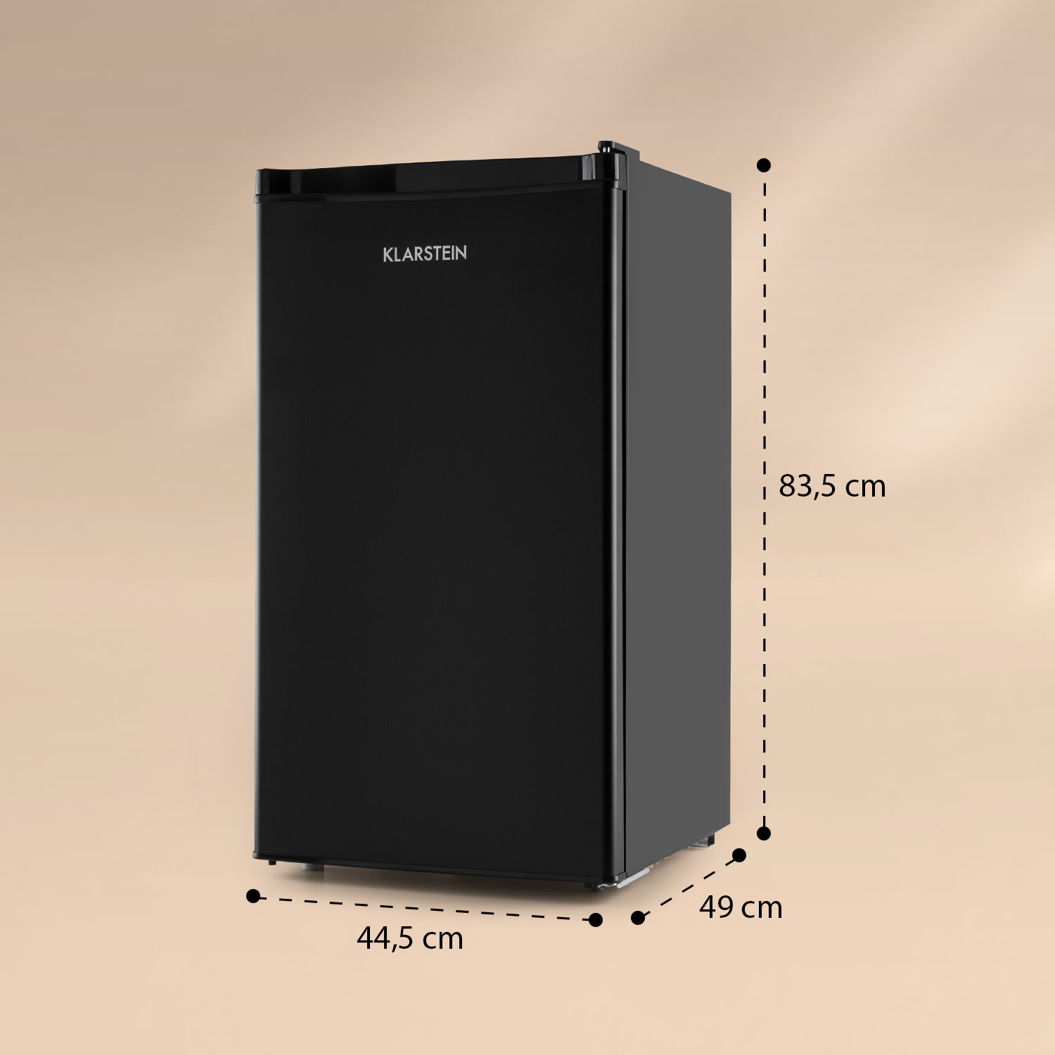 Klarstein Obsidian, chladnička, 90 l, energet. trieda A+, priečinok na zeleninu – Obrázok 5