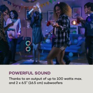 Auna ULTRASONIC CD, párty reproduktor, 100 W, 2 x 6,5" woofer, čierny