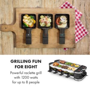 Klarstein Tenderloin 50/50, raclette gril, 1200 W, prírodný kameň, pre 8 osôb, biely