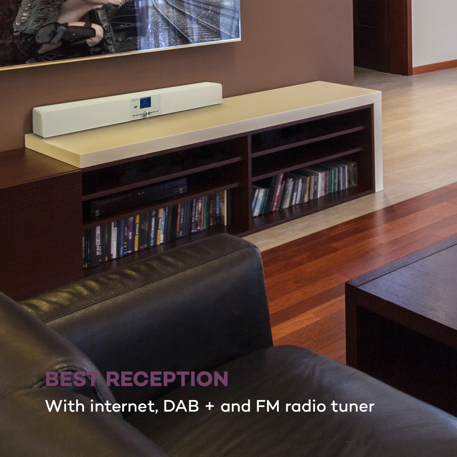 Auna Areal Bar Connect, soundbar, bluetooth, internet/DAB+/FM, USB, AUX
