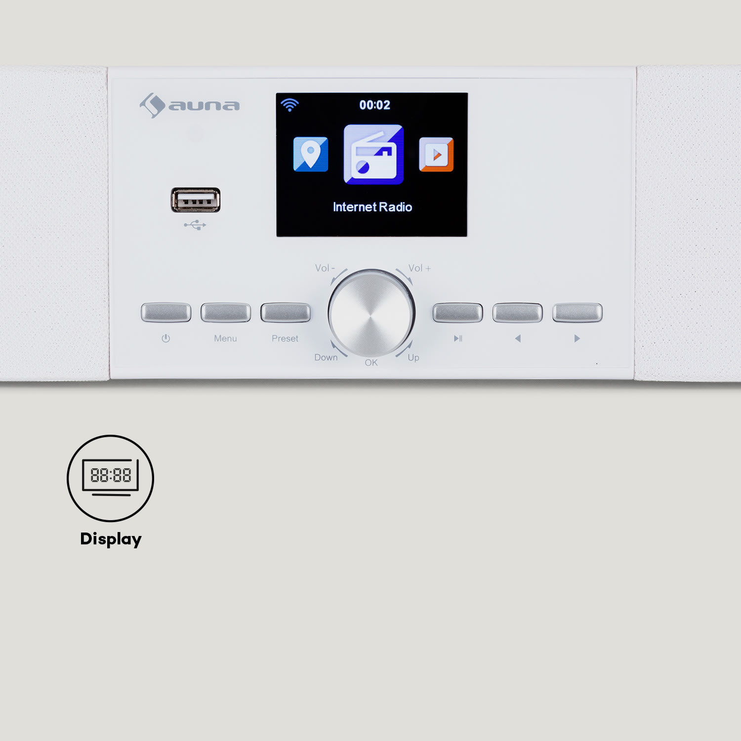 Auna Areal Bar Connect, soundbar, bluetooth, internet/DAB+/FM, USB, AUX – Obrázok 5