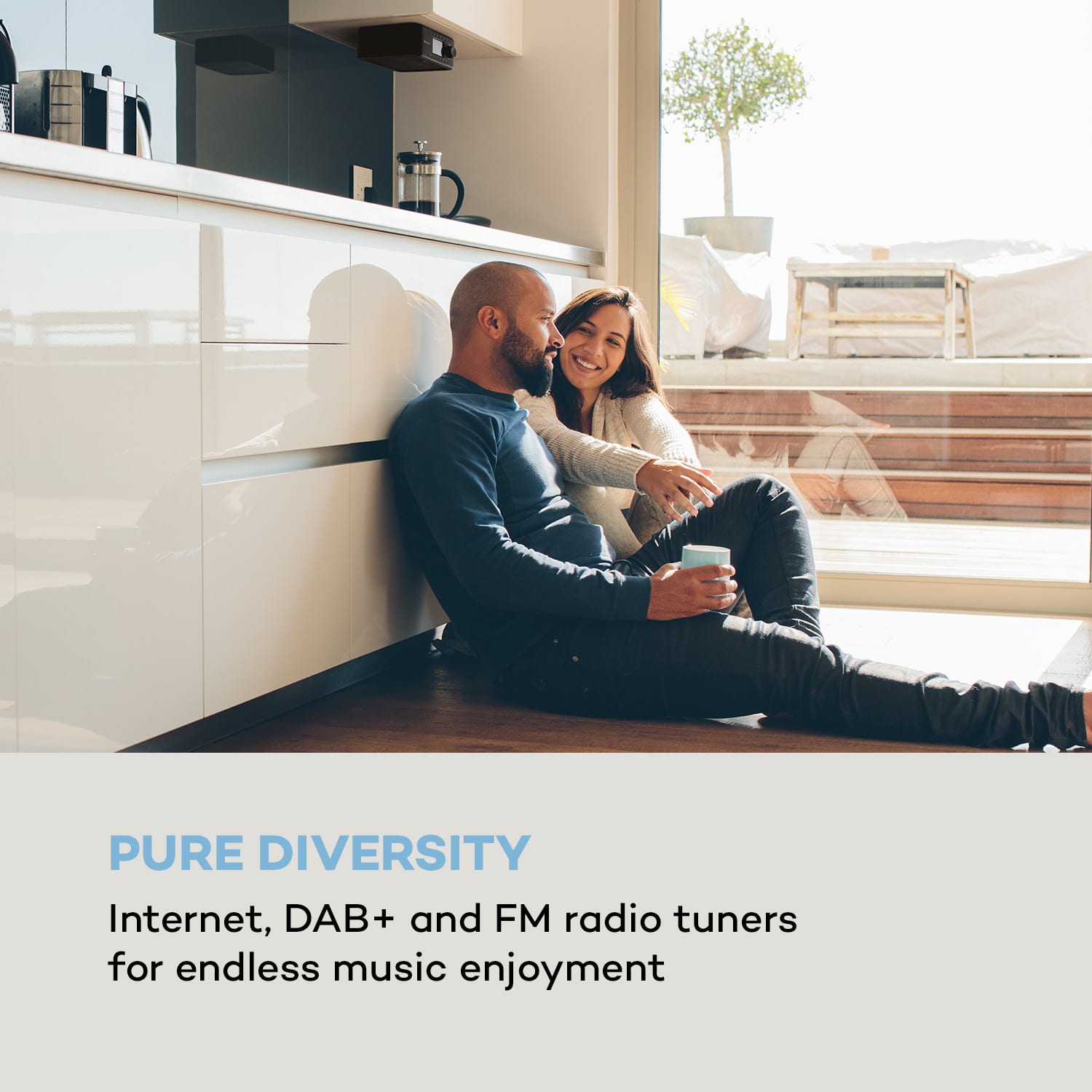 Auna Sound Maître, kuchynské rádio, zabudovanie pod kuchynské skrinky, internet/DAB+/FM, BT, AUX