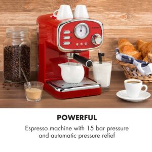 Klarstein Espressionata Gusto, espresso kávovar, 1100W. 15 Bar tlak