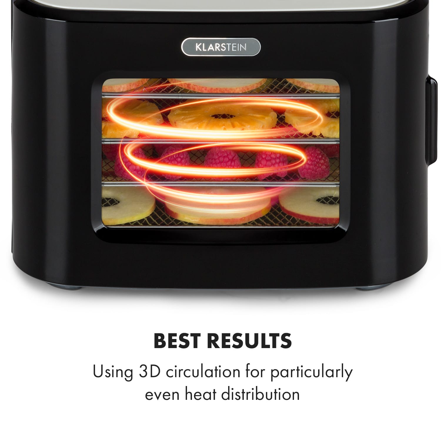 Klarstein Tutti Frutti, sušička potravín, 400 W, 35 – 80 °C, 8 litrov – Obrázok 2