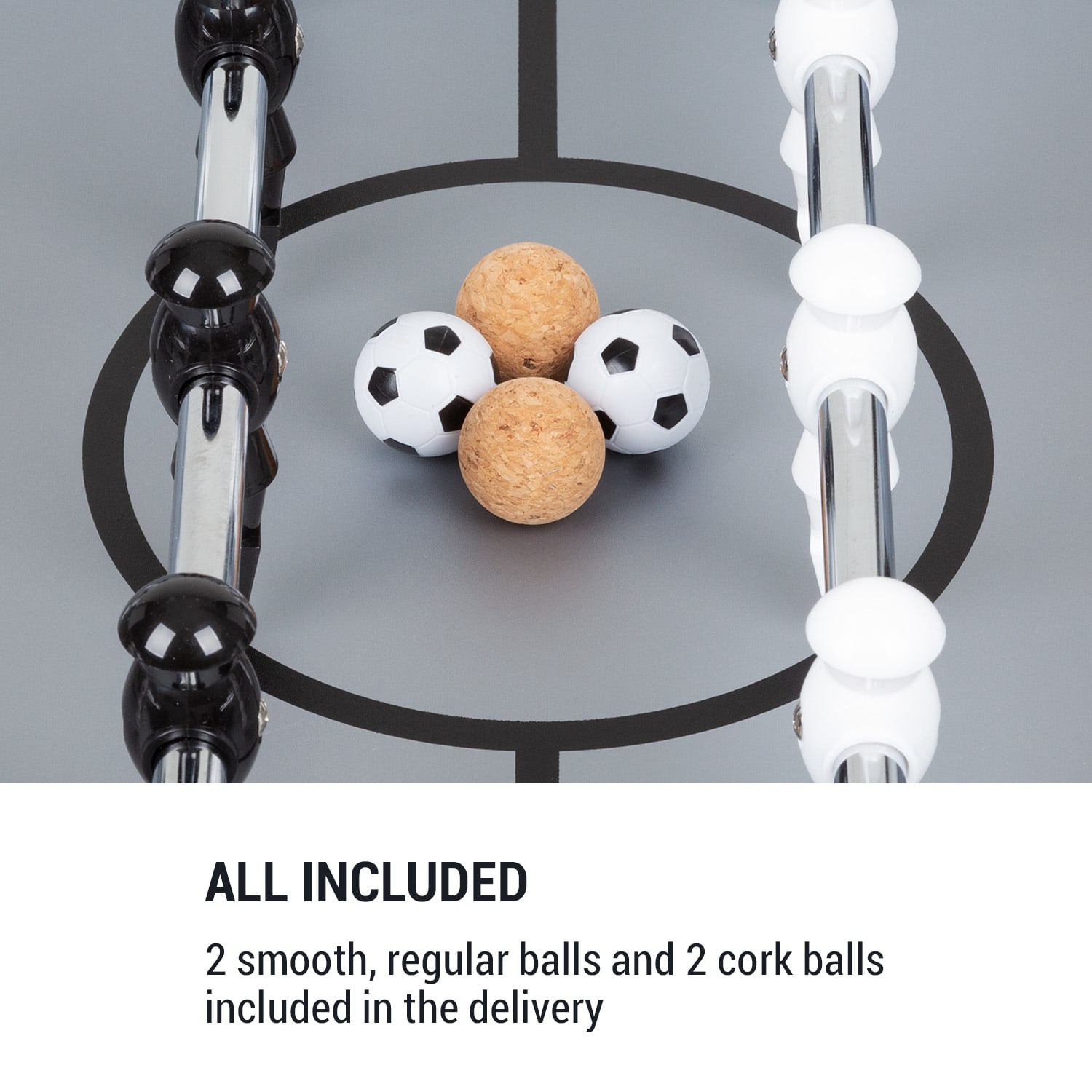 KLARFIT Arrowhead, stolný futbal, 117 × 68, LED osvetlenie, automatické počítanie gólov – Obrázok 5