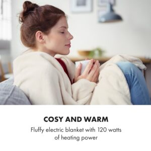 Klarstein Slanket vyhrievaná deka s rukávmi 120W 155x180cm Coral Fleece