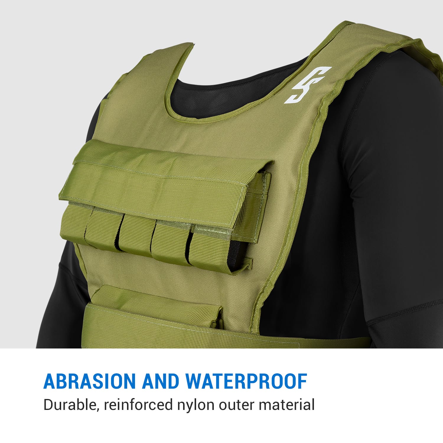 Capital Sports Monstervest, záťažová vesta, 15 kg, univerzálna veľkosť, nylon – Obrázok 4