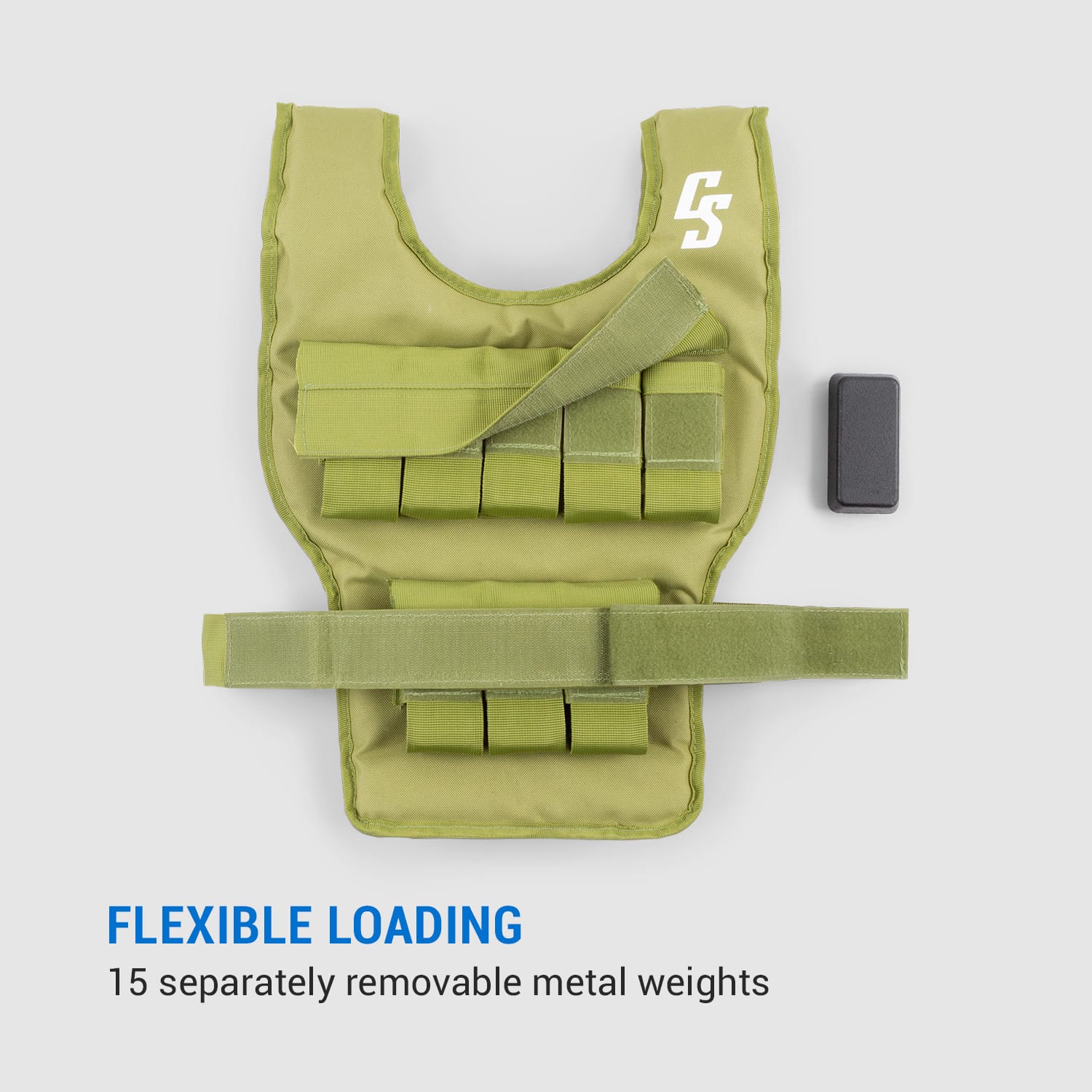 Capital Sports Monstervest, záťažová vesta, 15 kg, univerzálna veľkosť, nylon – Obrázok 5