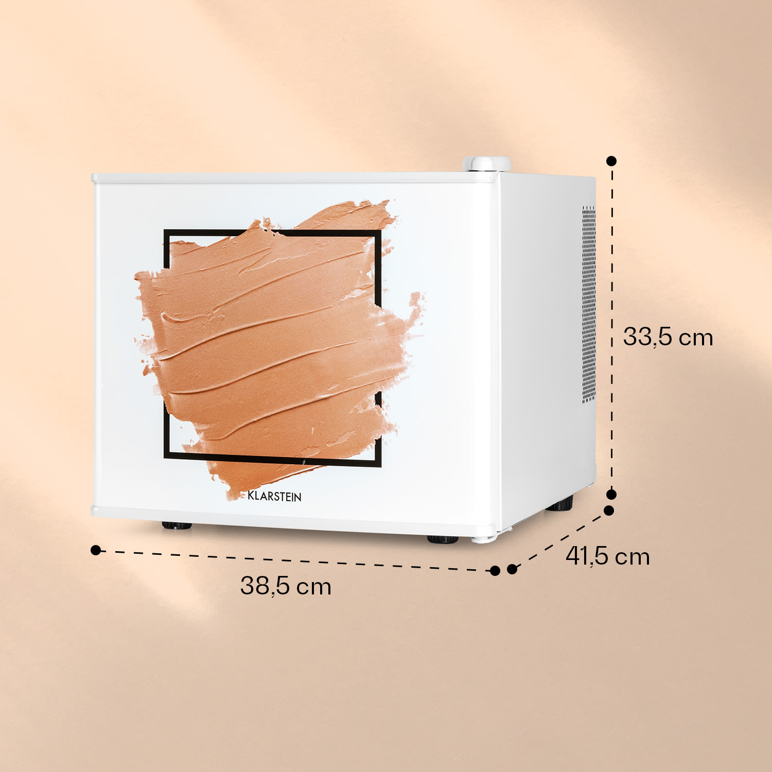 Klarstein Pretty Cool, chladnička na kozmetiku, 17 l, 50 W, 1 polica, Apricot – Obrázok 5