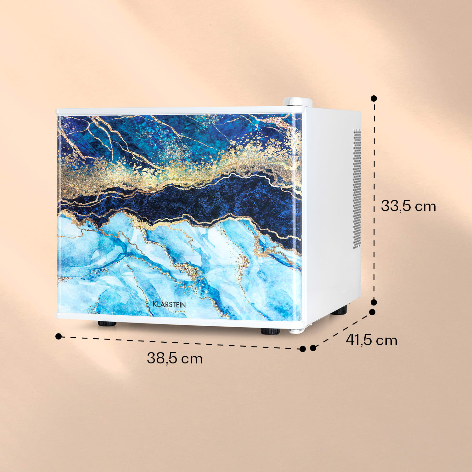 Klarstein Pretty Cool, chladnička na kozmetiku, Abstrakt, 17 litrov, 50 W, 1 polica – Obrázok 5