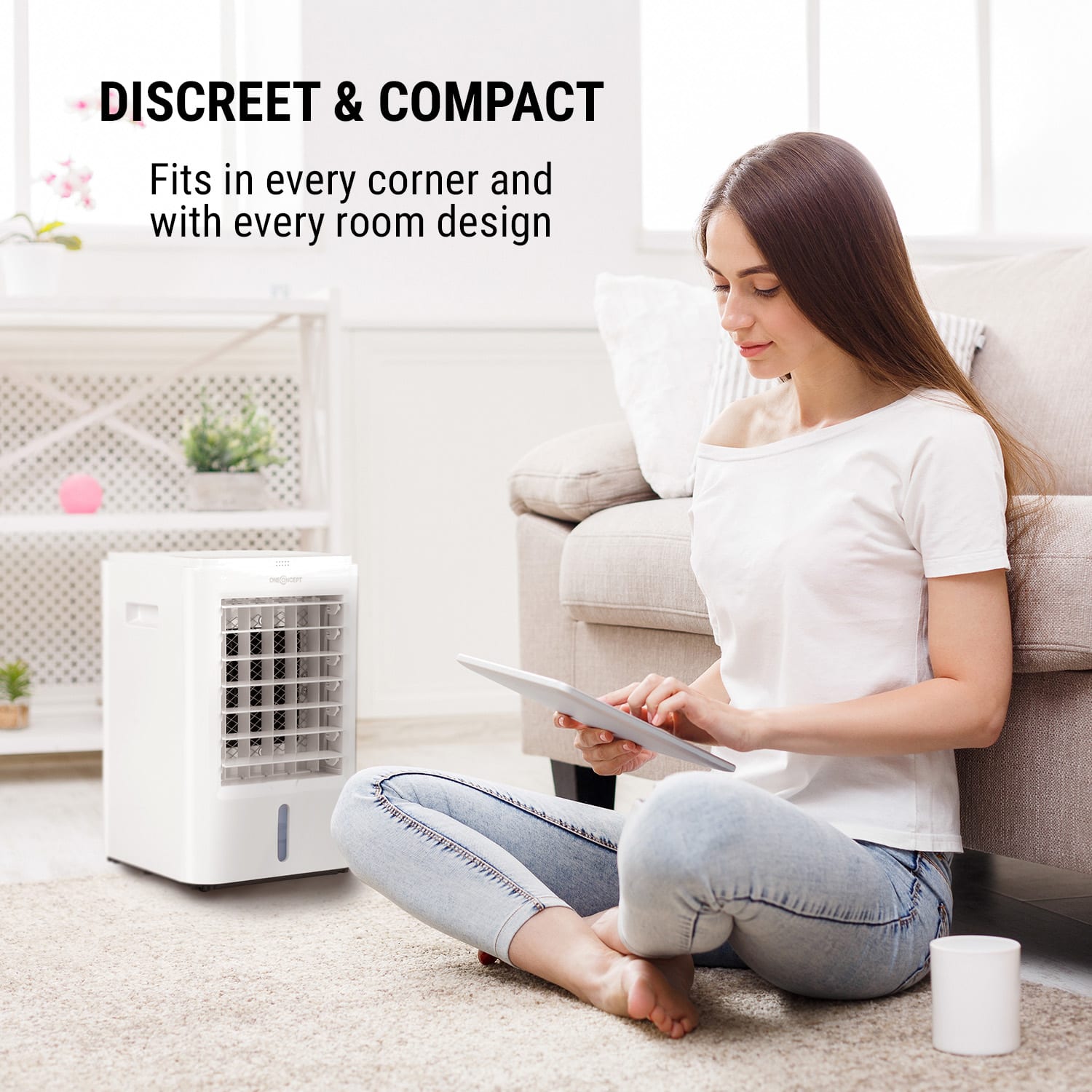 OneConcept Arctic Cube, 4 v 1 ochladzovač vzduchu, 40 W, 230 m³/h, 2 x chladiaci box – Obrázok 2