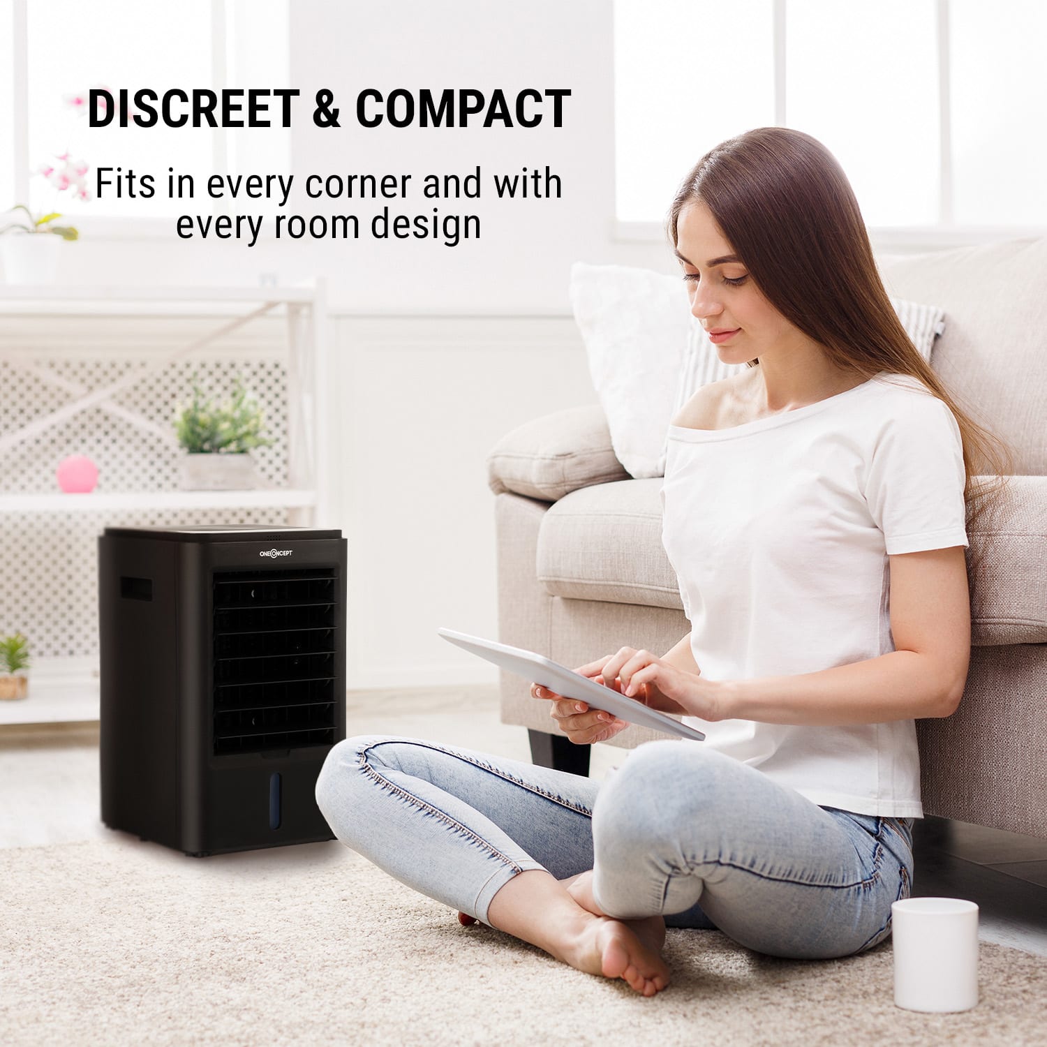 OneConcept Arctic Cube, 4 v 1 ochladzovač vzduchu, 40 W, 230 m³/h, 2 x chladiaci box – Obrázok 2