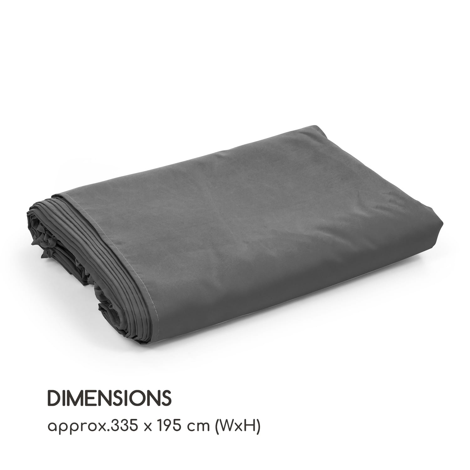 Blumfeldt Pantheon Solid Sky, bočné steny pergoly, 4 steny, 3 x 4 m, 140 g/m² – Obrázok 5