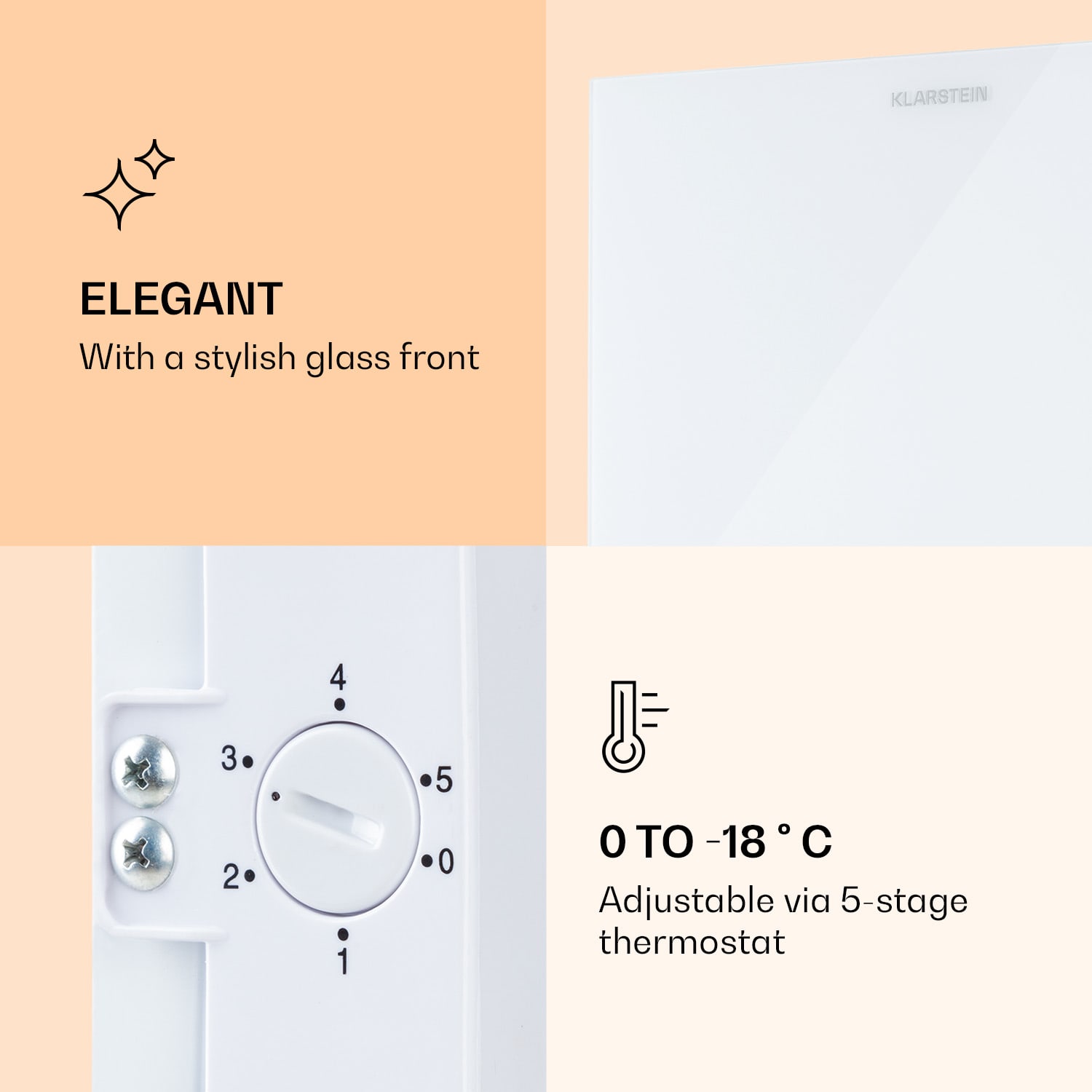 Klarstein Pluto 60L, mraznička, 60 l, 4 hviezdičky, do -18 °C – Obrázok 4