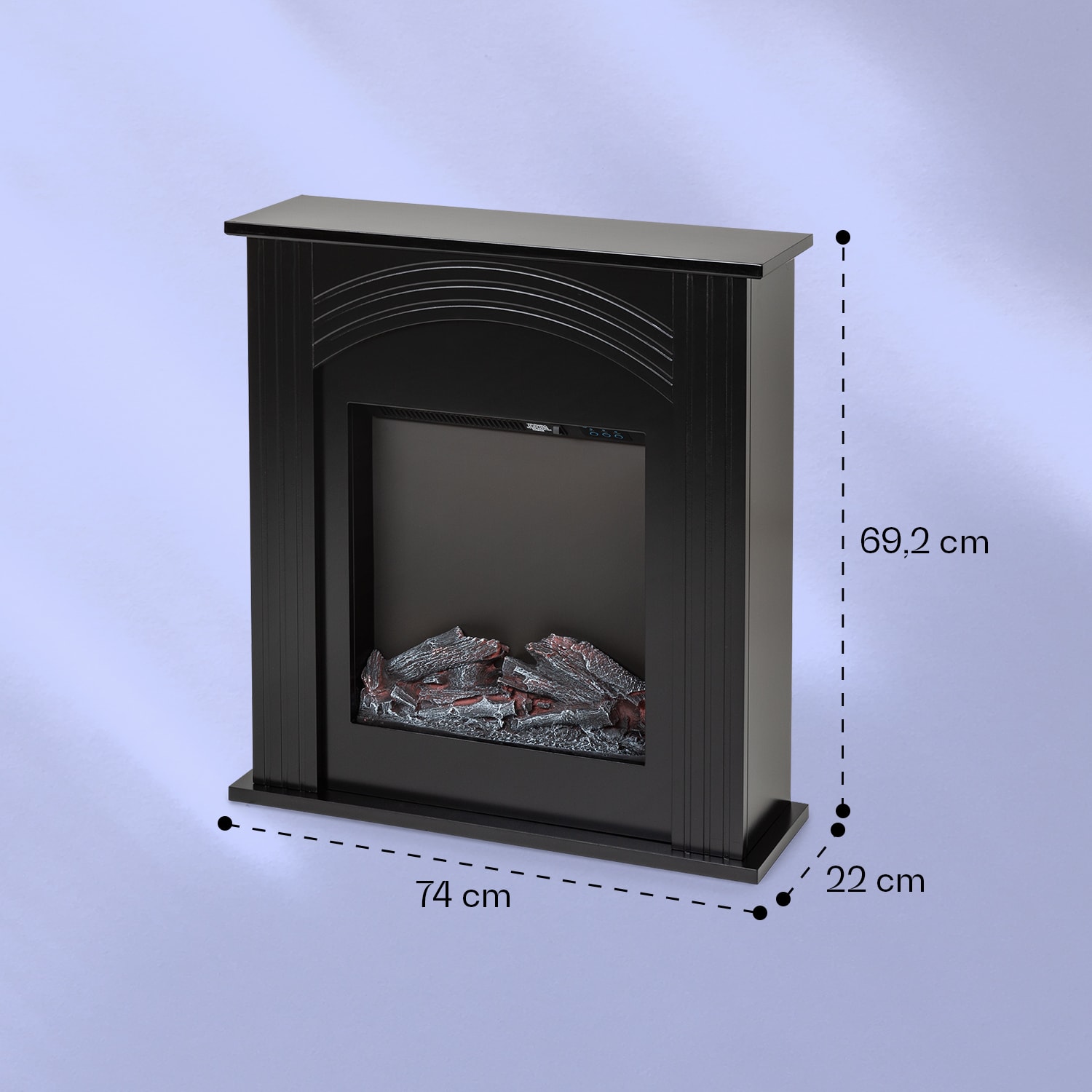 Klarstein Elbrus,elektrický krb, 2000 W, LED technológia, diaľkové ovládanie – Obrázok 5