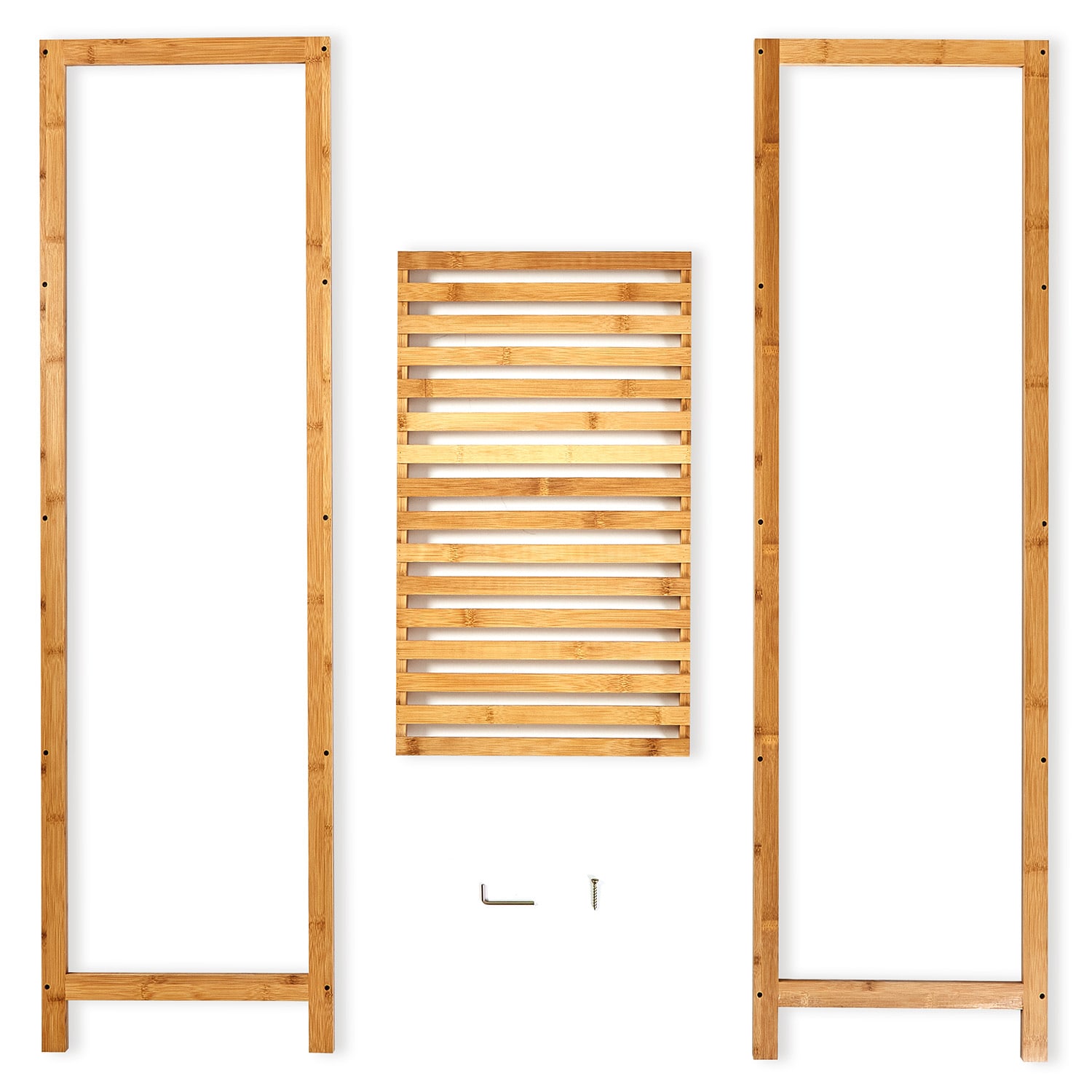 Blumfeldt Regál, viacúčelový regál, 5 úrovní, 60 × 117,5 × 35 cm (Š × V × H), bambus – Obrázok 3