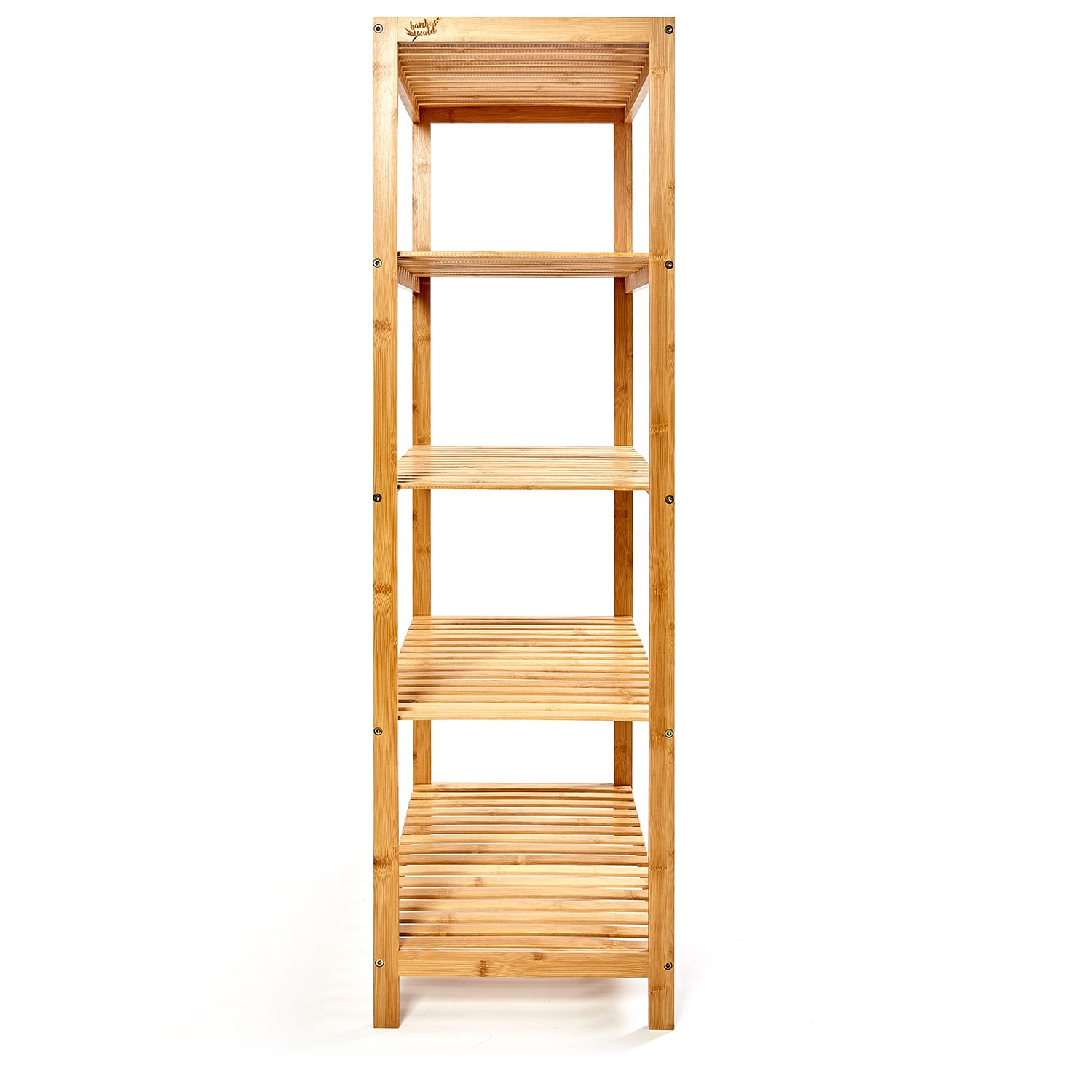 Blumfeldt Regál, viacúčelový regál, 5 úrovní, 60 × 117,5 × 35 cm (Š × V × H), bambus – Obrázok 5