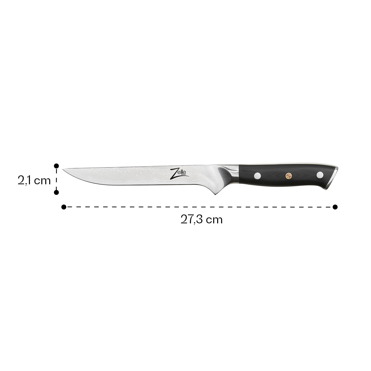 Zelite Infinity by Klarstein Alpha-Royal Japanese Series, 6" vykosťovací nôž, damašková oceľ – Obrázok 4
