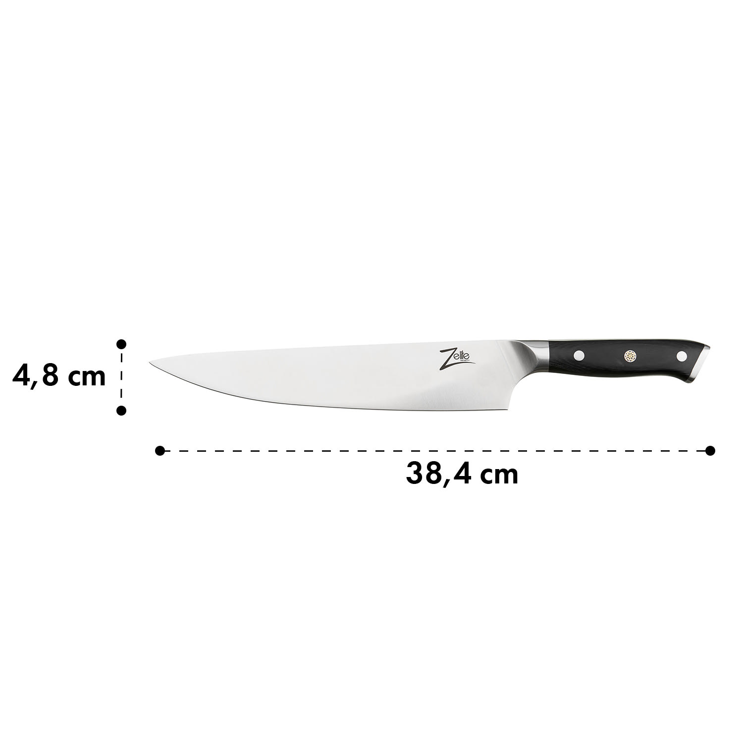 Zelite Infinity by Klarstein Alpha-Royal German 5", nôž na steaky, 56 HCR, nehrdzavejúca oceľ – Obrázok 5