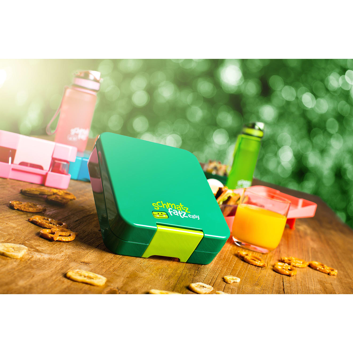 Klarstein Schmatzfatz easy, desiatový box, 4 priehradky, 18 x 15 x 5 cm – Obrázok 4